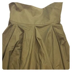 Anthropologie skirt. Calf length. Army green